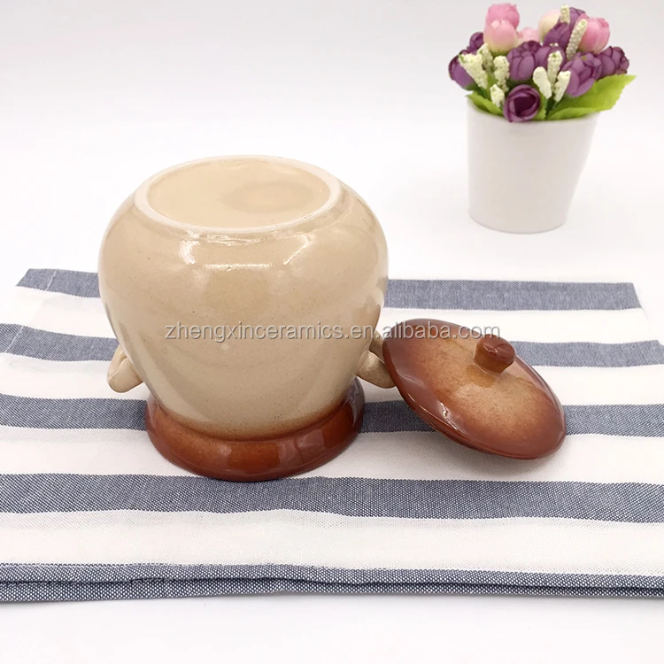 Ceramic Japanese style porcelain gradient sugar pot