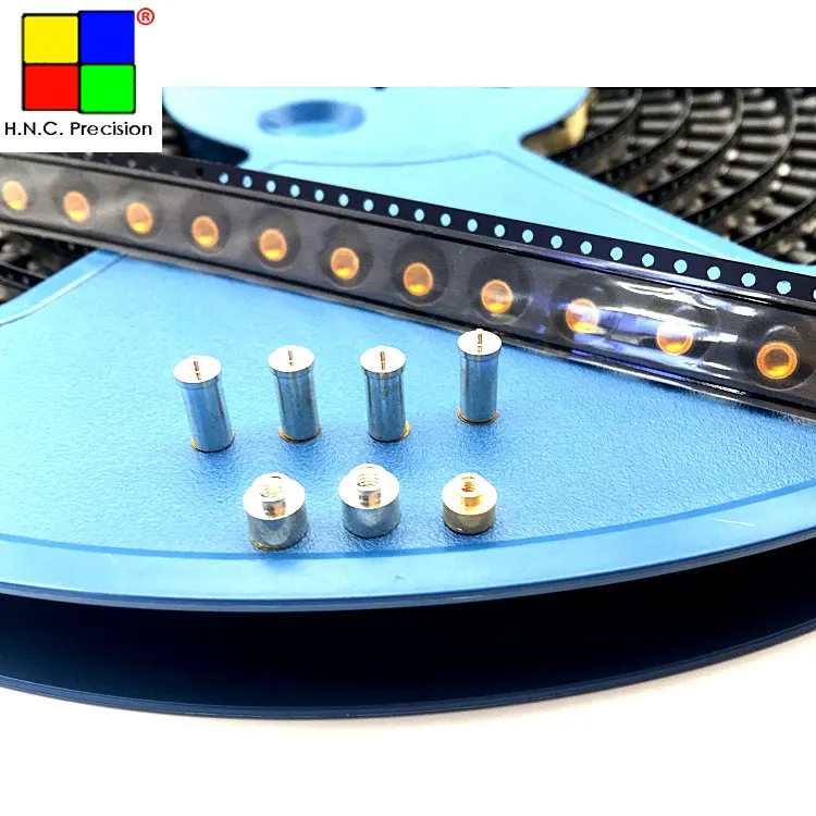 C1# Riveted  Nut Pcb Nut Conductive Tinned  Stand off  Round Brass SMT Nut