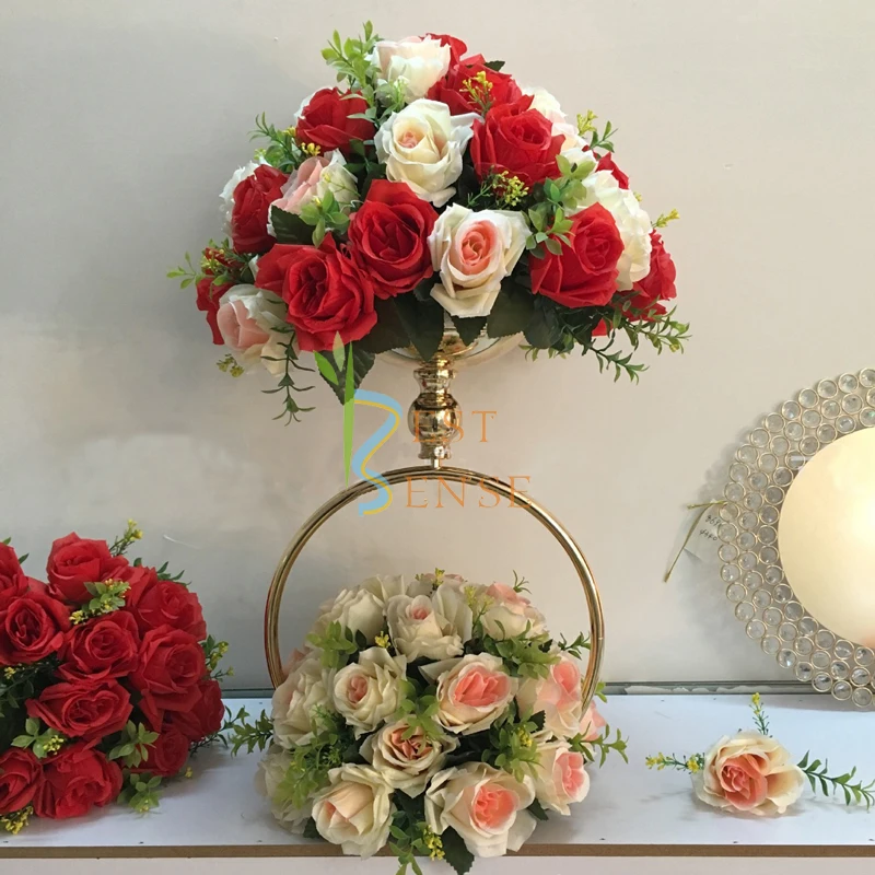 
wedding table ring centerpiece flower stand 