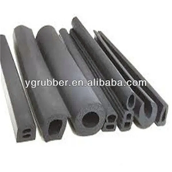 Elastic black silicone foam rubber tube