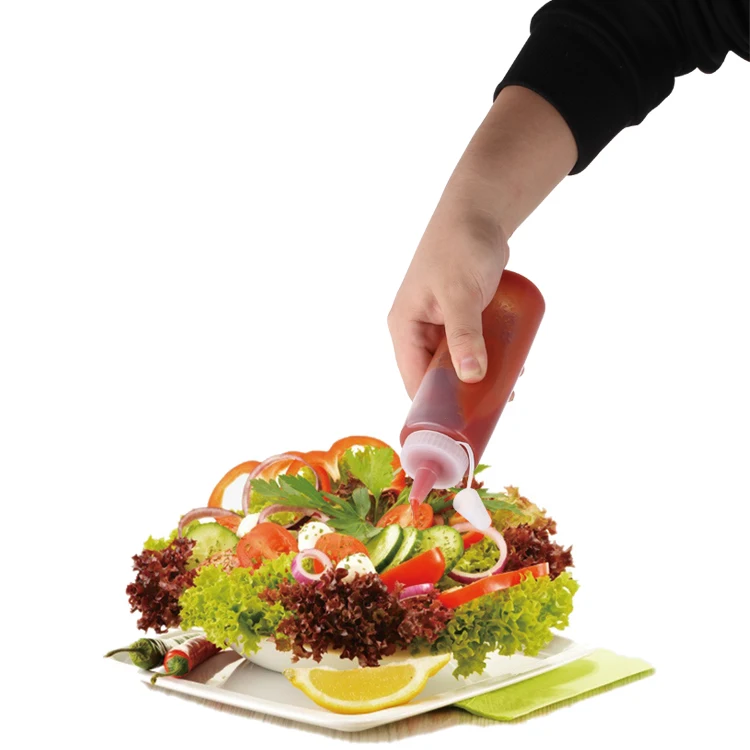 120ml custom  plastic packaging soy tomato plastic dispense bottle for sauce