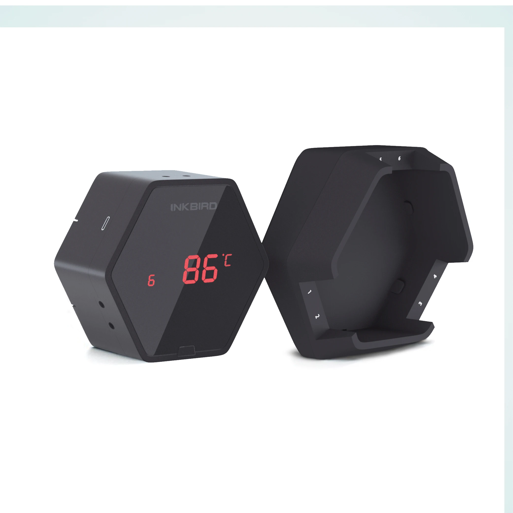 Inkbird Забавный термометр для мяса гриля заряжающаяся от usb-дисплея подставка