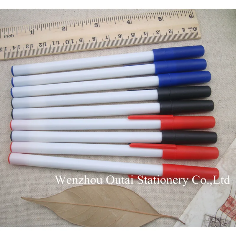 
OUTAE Cheap Simple Plastic Stick Ball Pen Promotional ballpoint Pen OT-928 