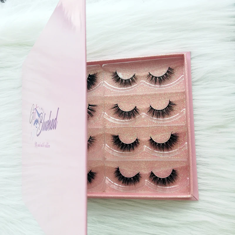 Упаковка для ресниц под заказ 8 пар 3d коробка для норковых ресниц 4/6 пар футляр для ресниц