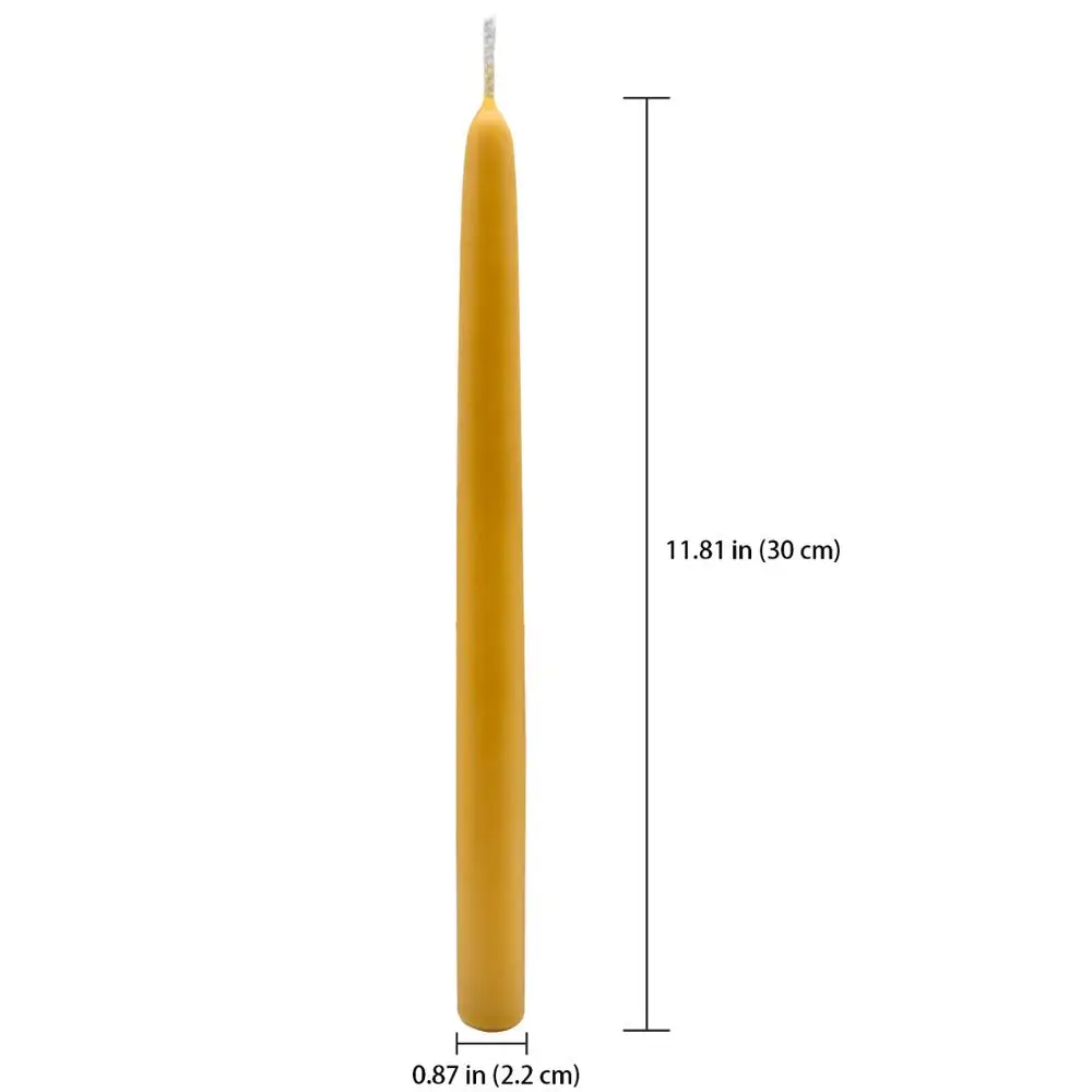 6 to 42 Inches in Length Quality Long Burning Church beeswax Candles
