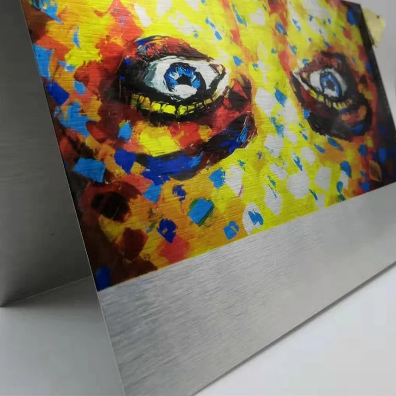 0.5mm/ 0.45mm / 0.55mm  thick sublimation blanks aluminum sheets in brushed color