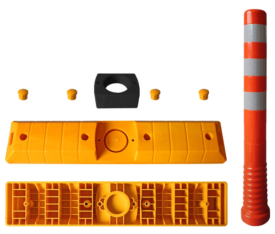 2018 High quality road divider traffic delineator flexible post with base