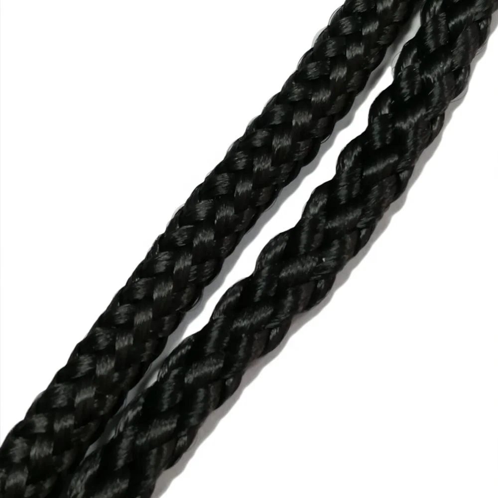 
6mm braided cord colored crochet knit rope cotton/polyester /pp rope braided rope draw cord 