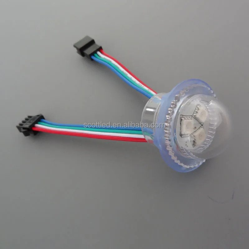 Amusement LED pixel point light Diameter 26mm 12V 3leds RGB WS2811; UCS1903; SM16703