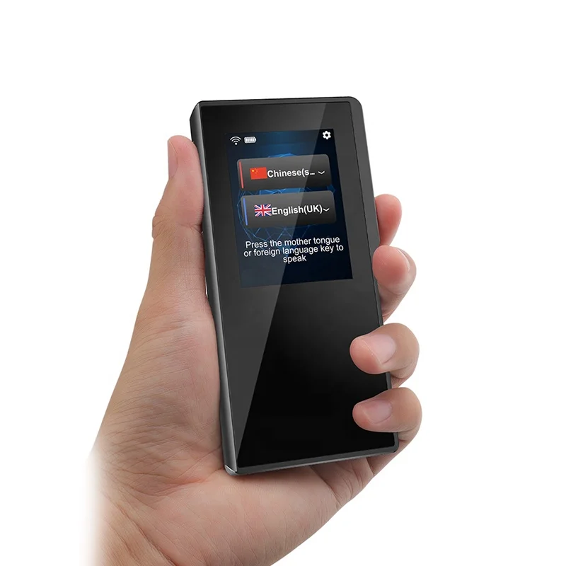 52 Languages Quality simultaneous translation of voice and text electronic translator portable voice translator