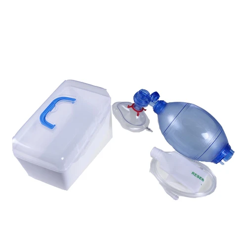 Medical oxygen resuscitator  silicone bag valve mask ambu bag
