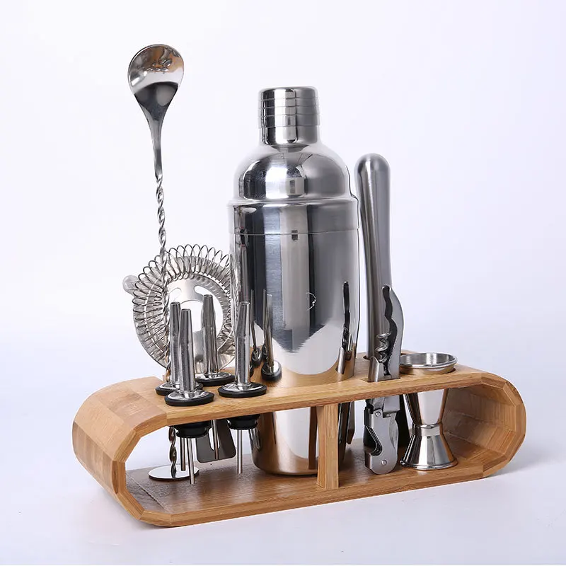 12pcs stainless steel cocktail shaker set  bar tool sets