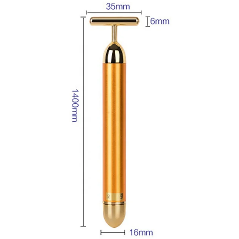 24K Gold Ion Beauty Bar Face & Neck Lifting Massager Face Lifting Device Face Lift Skin Tightening