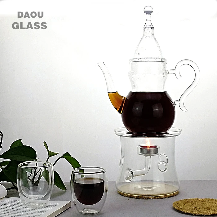 New style ! Handmade Heat Resist clear glass coffee sets,Multiple styles