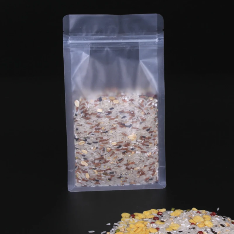 Clear Zipper Flat Bottom Pouch Bag, Coffee/Tea/Spices Packaging Bag, Snack Bag