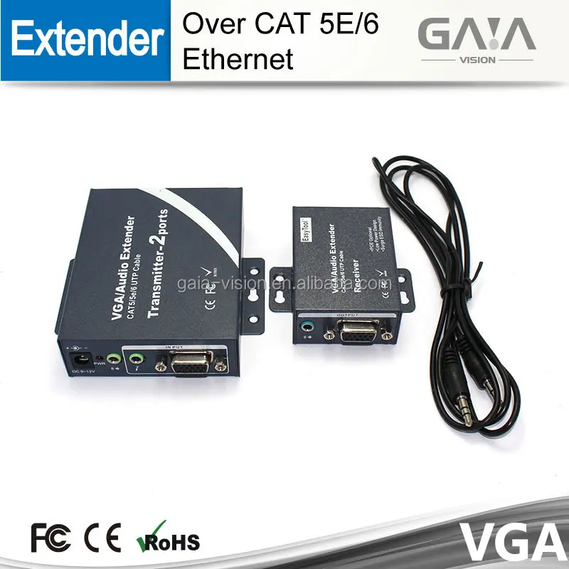 200m VGA Extender over Ethernet with Audio