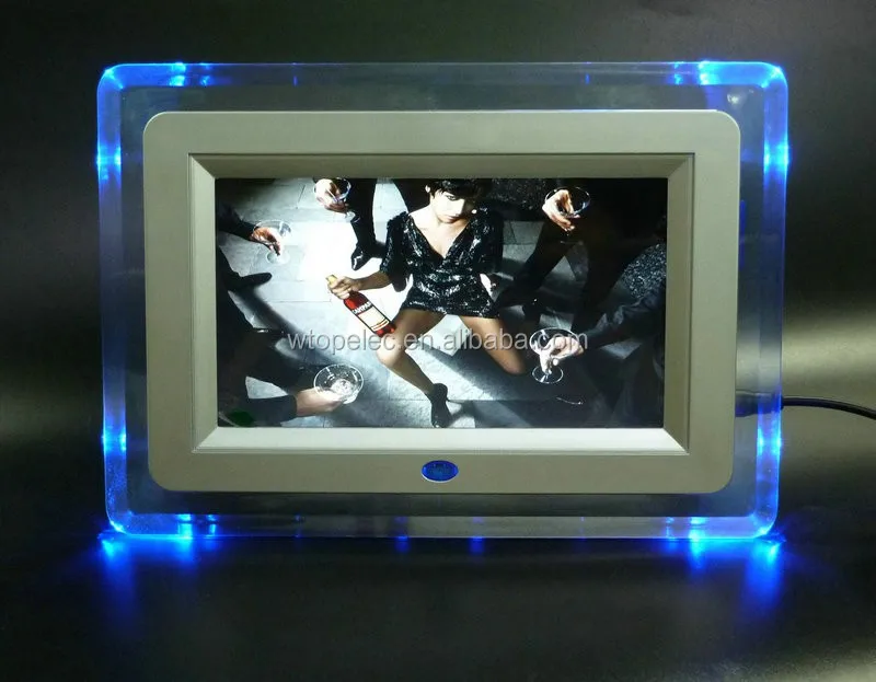 Video Playback Function and Acrylic Frame Material usb digital photo viewer