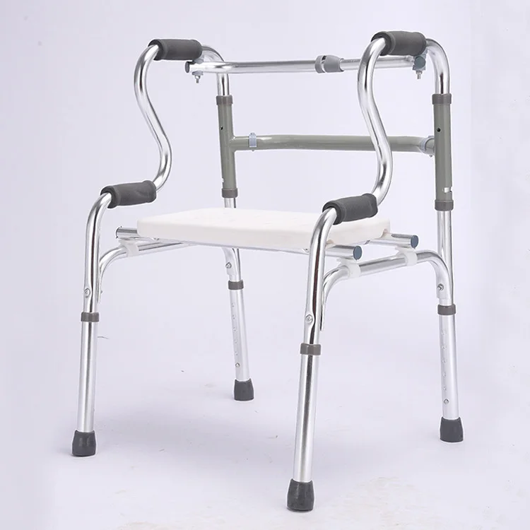Walker Folding Assistant Standing Disabled Aids Aluminum Walking Assist Device