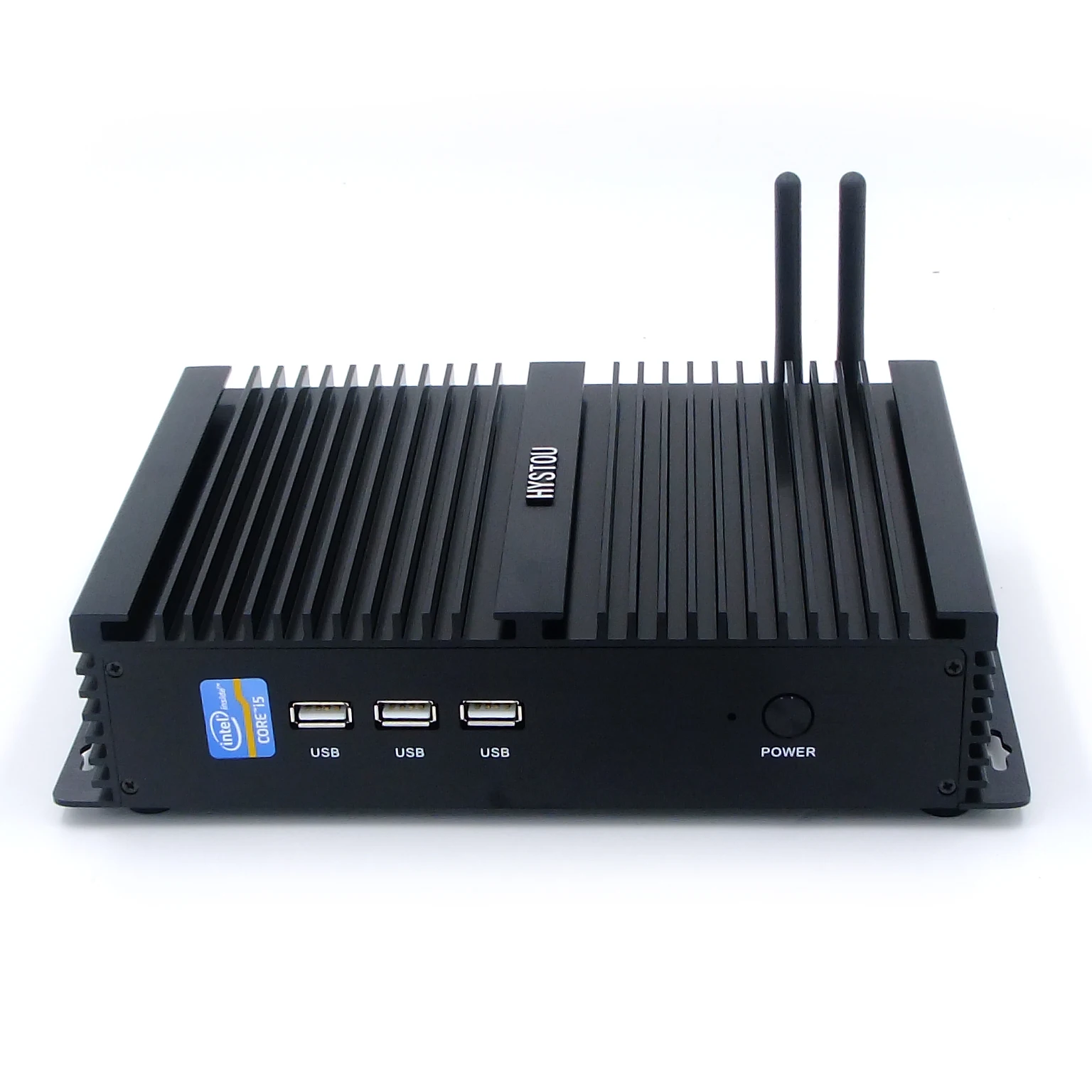 Small Fanless Mini Itx Computer Intel Core i5 4200U Barebone System with Dual Lan Desktops 4K Gamer Pc