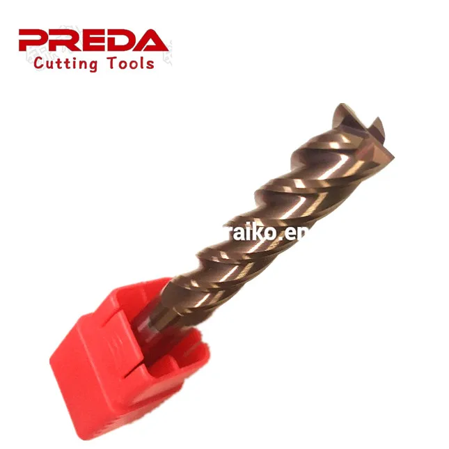 HRC55 Solid carbide 6 flutes tungsten carbide square end mill milling cutter