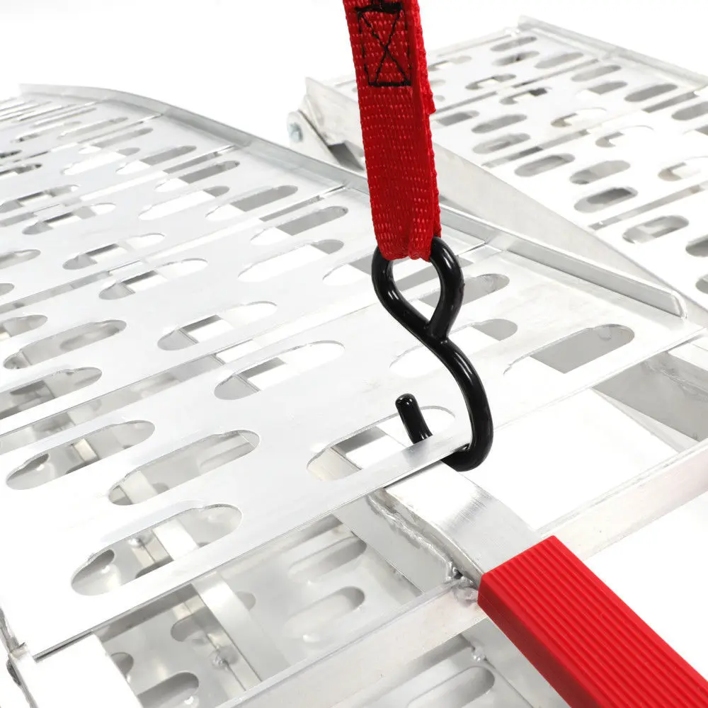 2 шт. 7,5 дюйма пара алюминиевых арочных мотоциклов ATV/UTV грузовиков газонов складные погрузочные пандусы