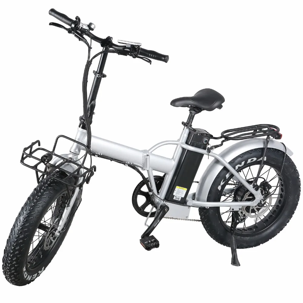48V500W 20 inch Folding Bicycle Fat Tyre Electric Bike