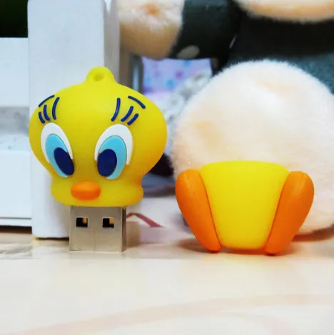 Оптовая 2.0 USB flash drive pendrive memory stick 1 ГБ 2 ГБ 4 ГБ 8 ГБ 16 ГБ 32 ГБ 64 ГБ Животных Симпатичные Мультфильм Кролик Кот Утка Монстр
