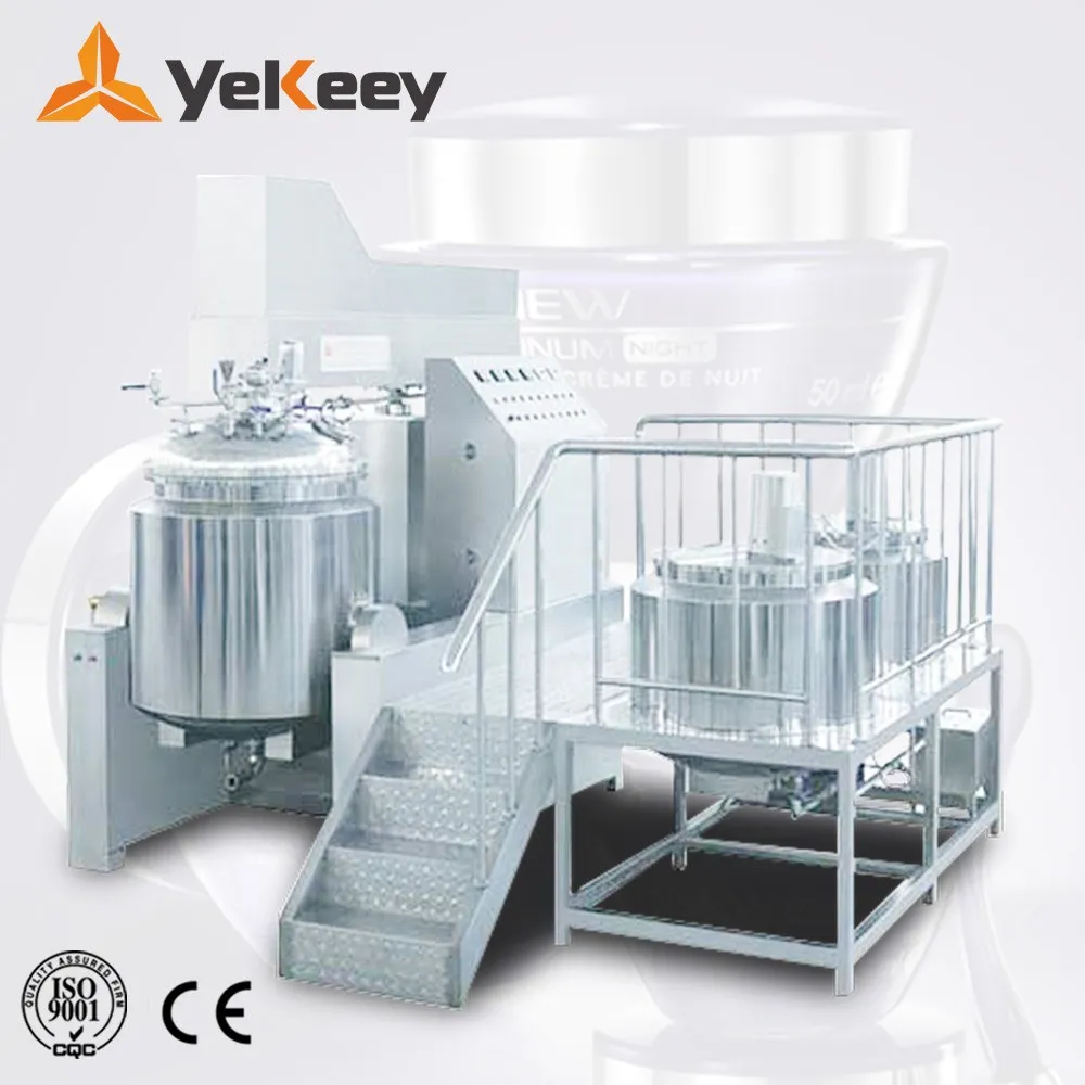 Large scale stainless steel type automatic homogenizier mixer vacuum homogenizing emulsifier emulsifying mixer
