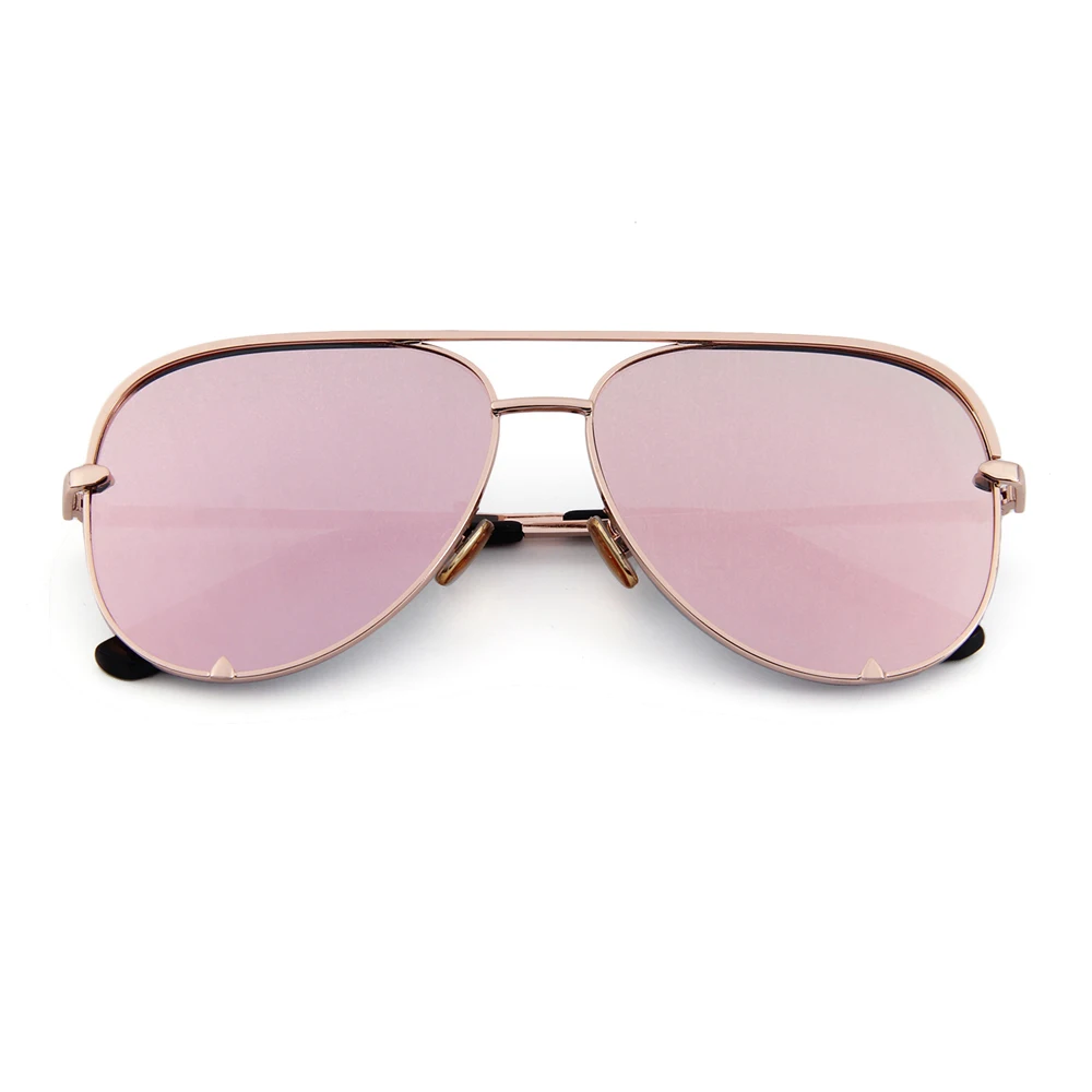 top selling women metal mirror lenses polarized outdoor sunglasses