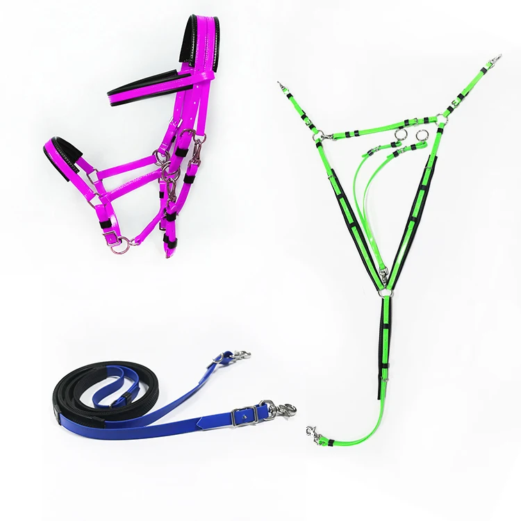 China Made Horse Equipment pvc endurance horse bridles set Bridle