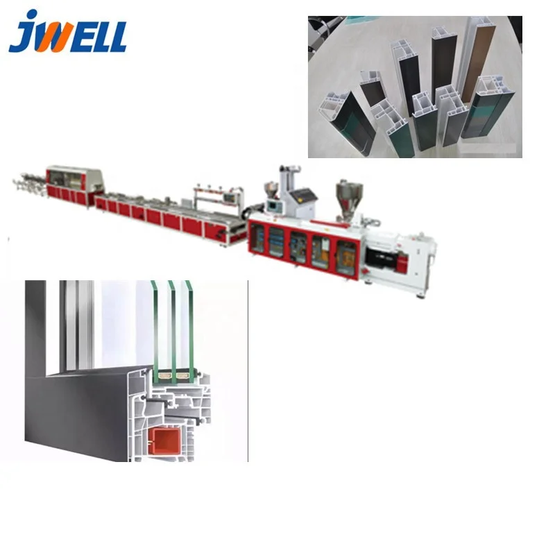PVC uPVC Plastic door window profile extrusion equipment/ extruder production machine SJZ65/132 extruder