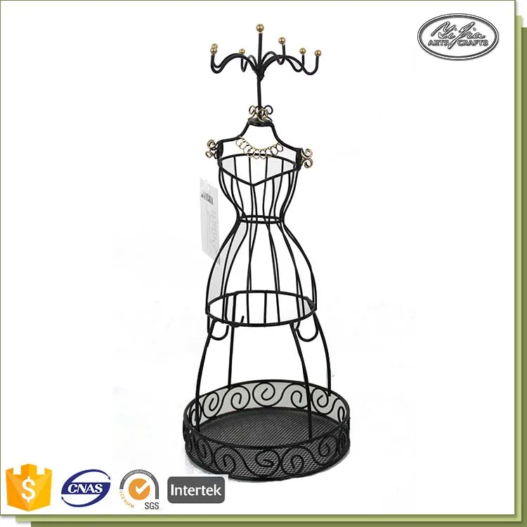 Wholesale Customized Metal Handmade Wire Mini Mannequin Jewelry Holder