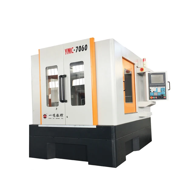 YMC7060 металла сталь Плесень ЧПУ центр фрезерные 4 оси Siemens 808D с инструментом журнал дополнительно