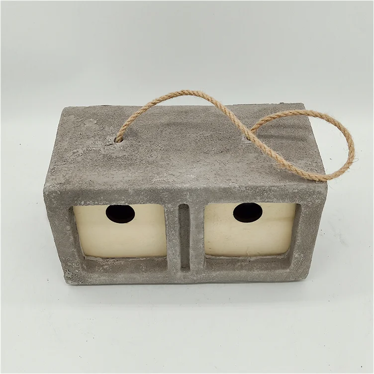 
Outdoor garden chinese bird house cement house for bird 