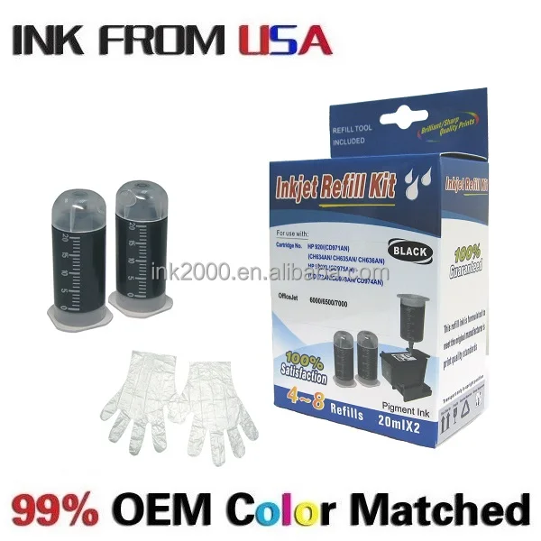 
Cartridge Refill Kit for HP 920/920XL Color ink 