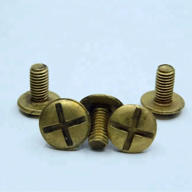 Low Carbon Steel Zinc Plating Slotted Mushroom Head Machine Screws Roofing Bolts