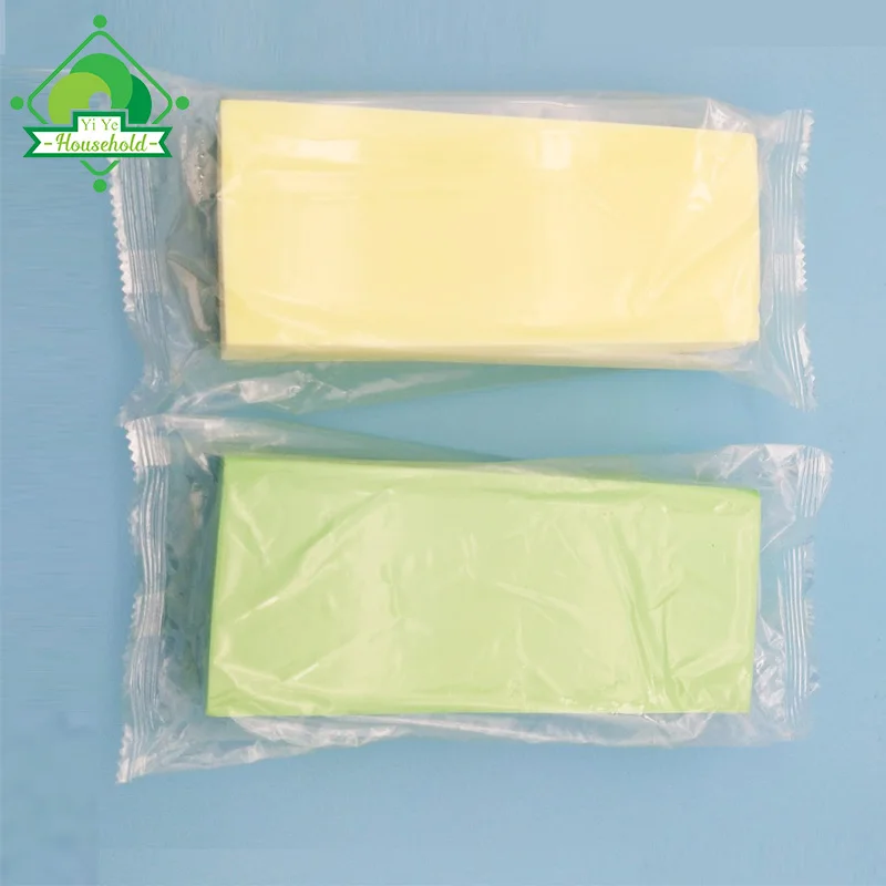 Easy to Hold Car Sponge with Printing, Car Sponge with Handle, Rectangle Shape Car Sponge Set