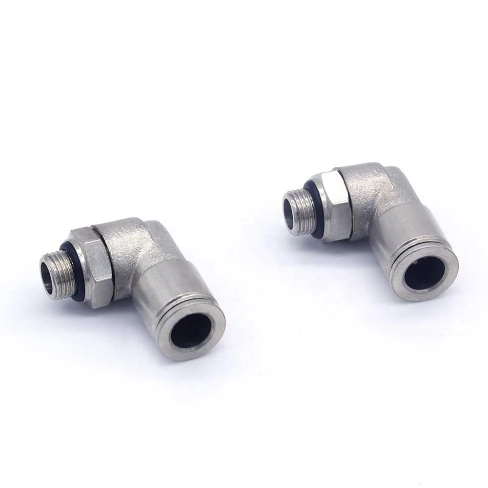 Wholesale one touch elbow connector metal pneumatic air hsoe fittings