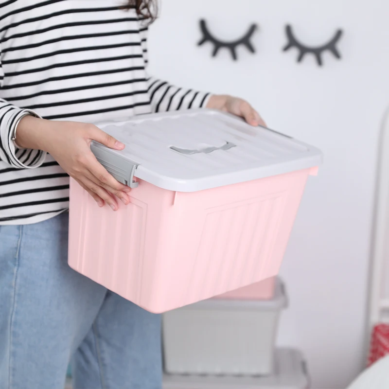 Heavy Duty Clothes Cosmetic Toys  Shoes Bins Plastic Storage Box with Custom Logo