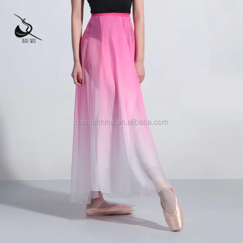 117145401 Long Skirt Ballet Dance Wrap Skirt