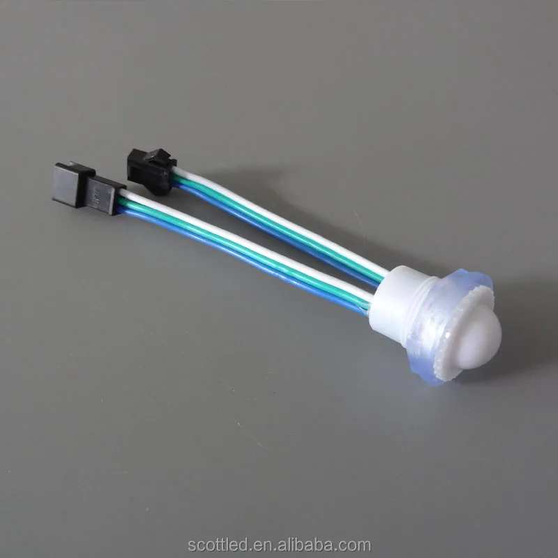 16mm transparent/milky cover LED pixel light rgb 16mm led point light