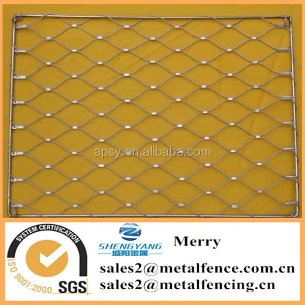 
stainless steel rope protection wire mesh fish farm rope mesh netting 