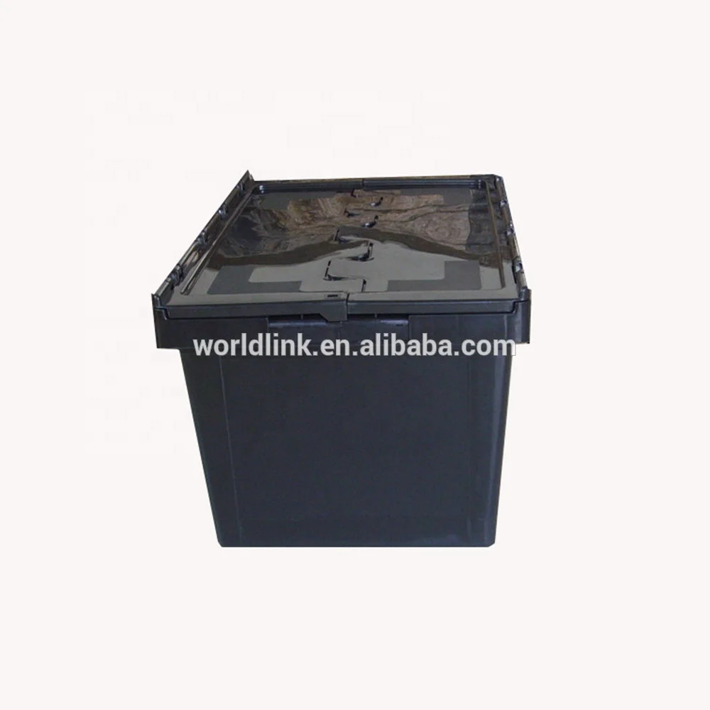 With Lid Transport Moving Plastic Tote Box For Sale