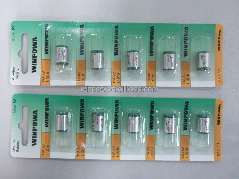 Dry batteries 11A 6V battery L1016 non rechargeable alkaline battery
