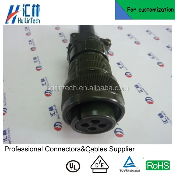 MS3106A разъем MILtype круглый 4 pin авиации разъем кабеля