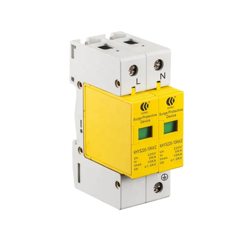 IEC Standard 10KA Single Phase Home Lightning Protection class d 120/240vac surge protection device
