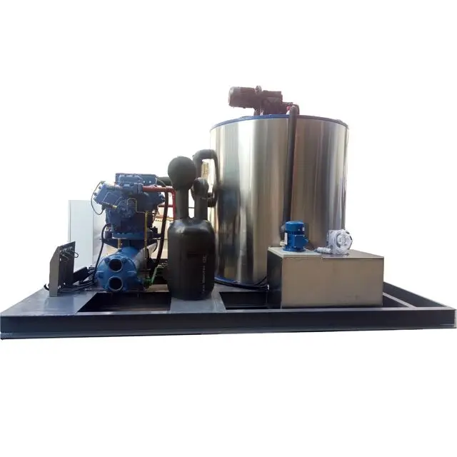 10ton flake ice maker machine for industrial chemical cooling