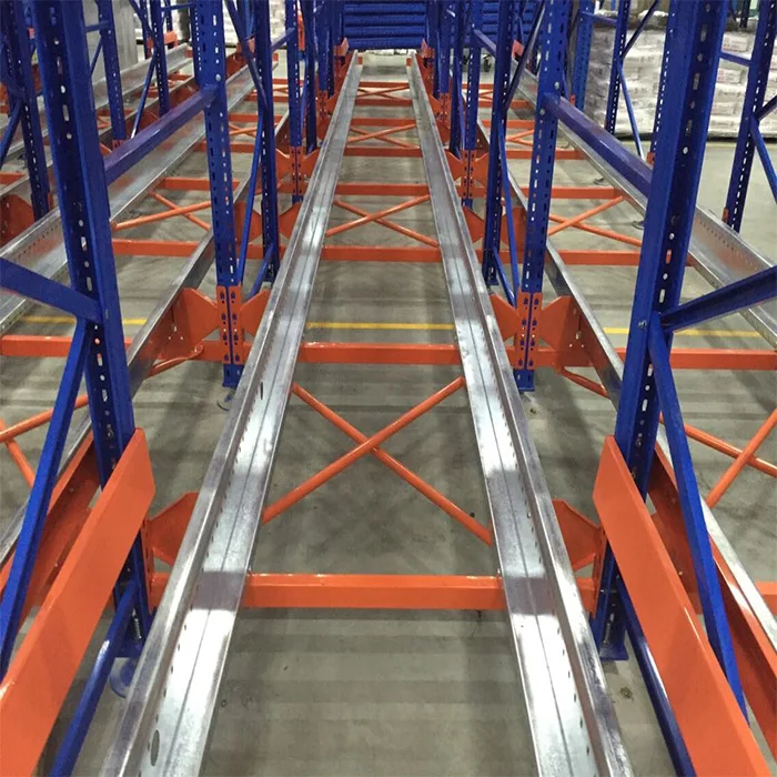 Heavy duty cold room Radio Shuttle Control pallet rack system