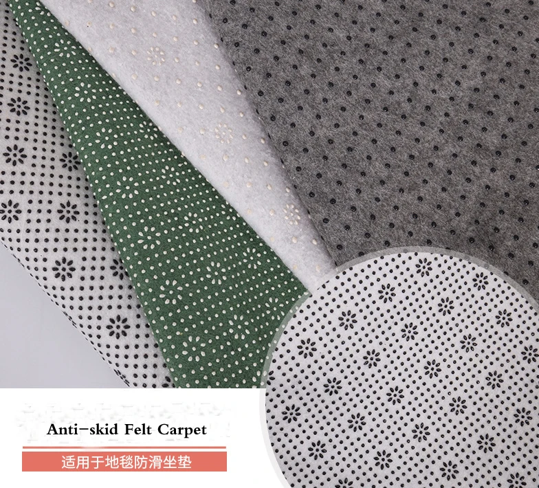 New Design Drop Plastic Anti-skid Needle Felt Carpet
