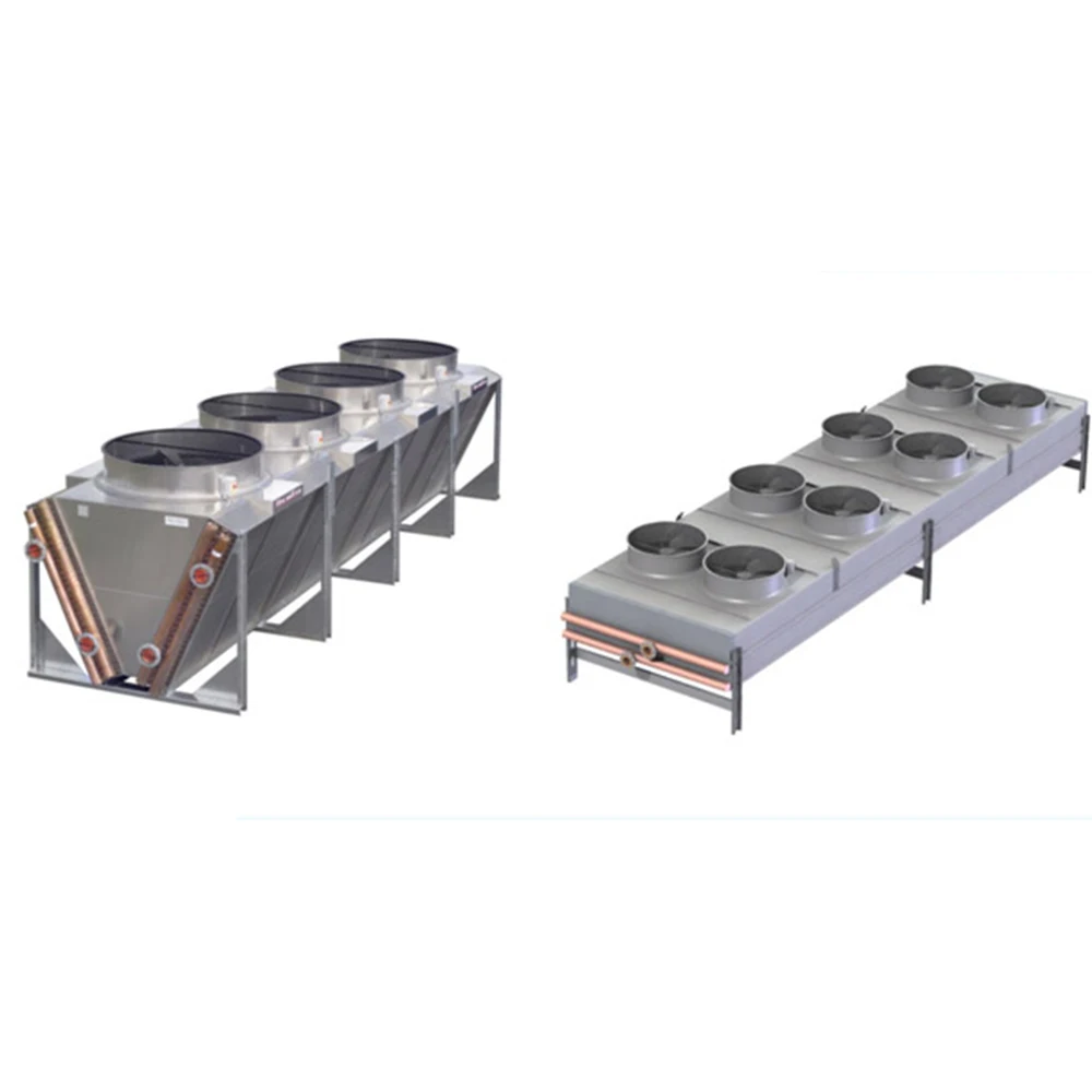 Floor standing Ethylene glycol fluid copper tube dry air cooler industrial